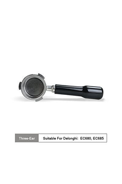 Choice11 51mm 3-Ear Black Coffee Bottomless Portafilter 51MM For Delonghi EC6...