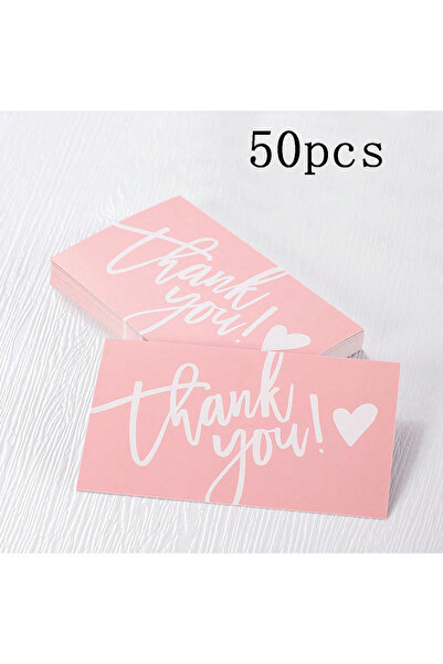 Choice A 50Pcs 50Pcs Thank You For Supporting My Business Cards Cake Decorati...