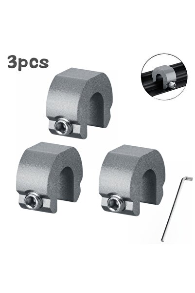 Choice3 3pcs Gray New 3/5/10pcs Aluminum Alloy Window Lock Stopper Sliding Do...