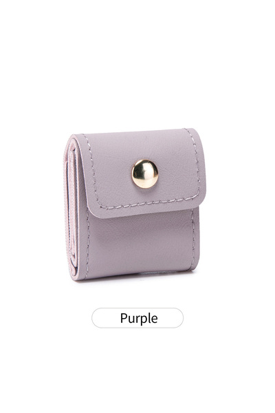 Choice4 KB450-Purple Mini Jewelry Organizer Roll Pouch PU Leather Travel Jewe...