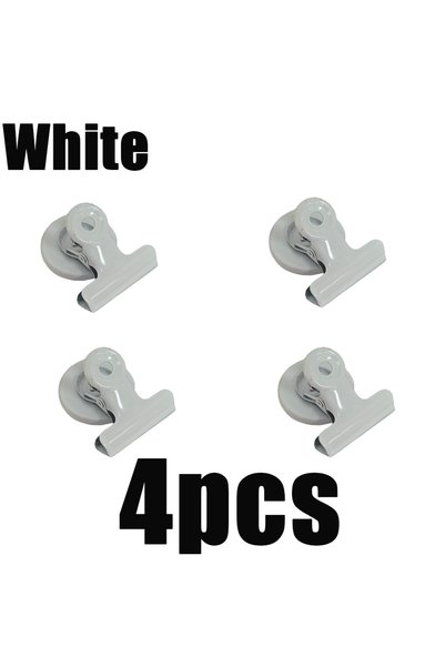 Choice4 4pcs White 4pcs Magnetic Clip Magnets For Fridge Multifunctional Colo...