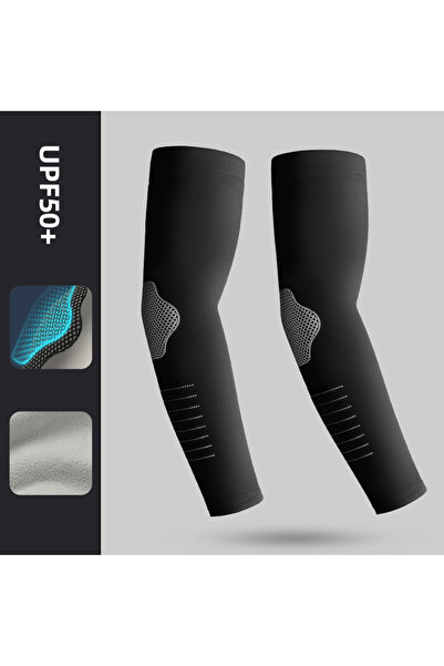 Choice1 black Ice Silk Sleeves Sun Protection Anti-UV Quick Dry Cycling Sleev...