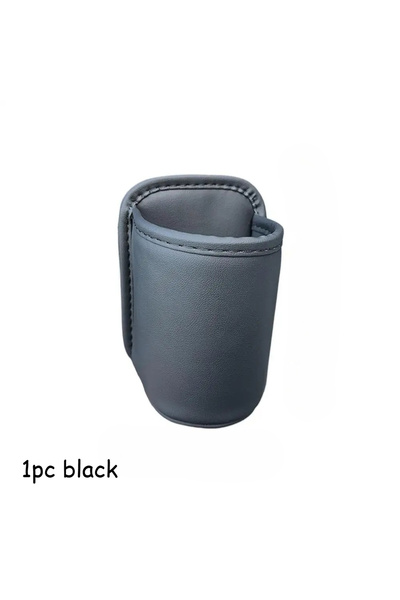 Choice1 1pc black PU Leather Car Door Cup Holder – Rear Seat Drink Rack with ...