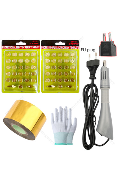 choice2 09AZ Golden Heated Stamping Foil Pen Electric Hot Applicator Tool Kit...