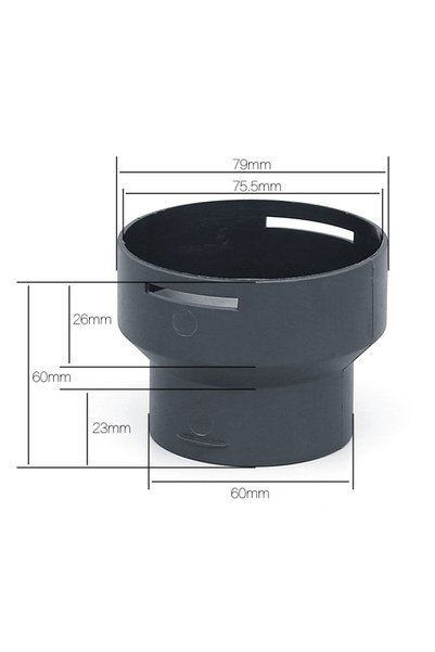 Choice 75mm to 60mm 42/60/75mm Car Heater Duct Pipe Joiner Connector Heater D...