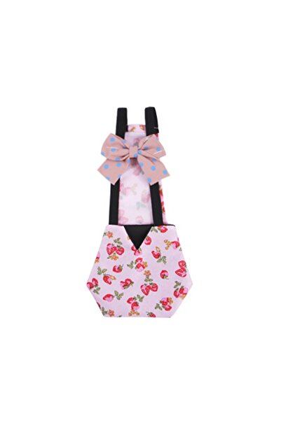 Choice6 S Pink مستلزمات الحيوانات الأليفة حفاضات نايلون مطبوعة قابلة للغسل لل...