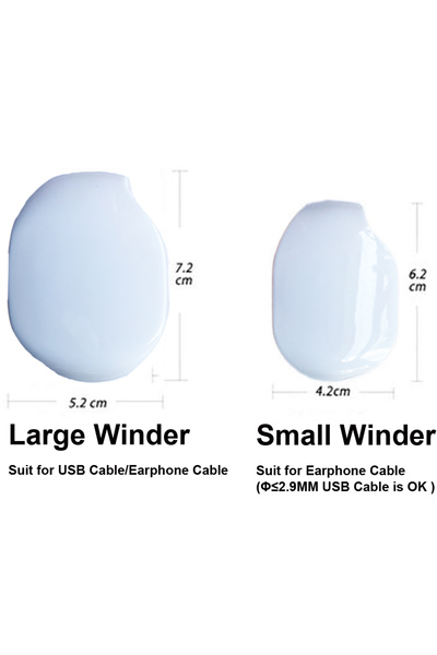 Choice White Large1 Small1 Office Home Pocket Automatic Cable Winder/Retracta...