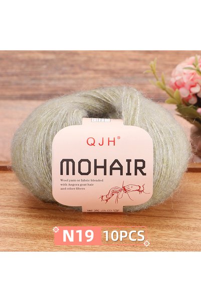Choice N19 - 10 قطع من خيوط الموهير الناعمة الممتازة للكروشيه والحياكة اليدوي...