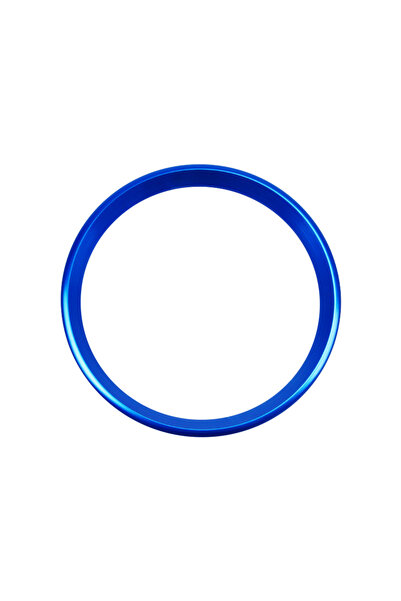 choice2 57mm Blue Car Steering Wheel Aluminum Alloy Ring Trim Sticker For Mer...