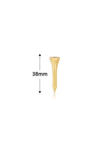 Choice pgm 38mm-50pcs 50pcs Bamboo Golf Tees More Durable and Stable TE003-Y