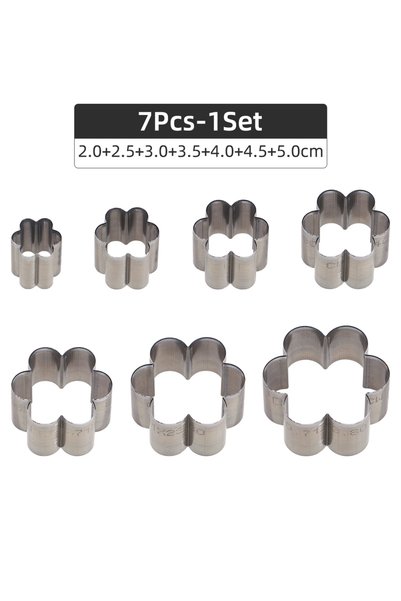 Choice 7Pcs - 1Set QJH 7Pcs Flower Petal Faux Leather Cutting Die - Sharp Hol...