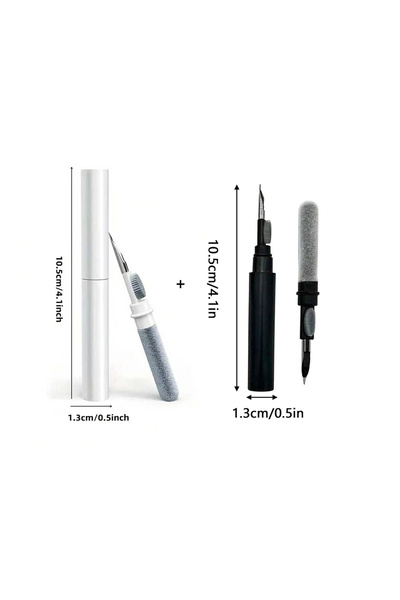 Choice 1 White and 1 Black Earphones Cleaning Pen Cleaning Brush Portable Blu...