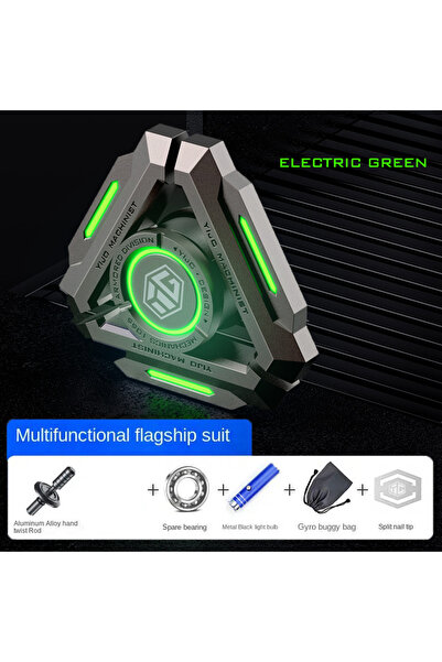 Choice GreenLight-Flagship Luminous Metal Fidget Spinner - Gyro Hand Spinner ...