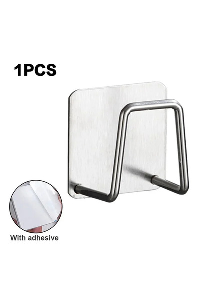 Choice W167-sliver-1PC 1PC/5pcs Kitchen Stainless Steel Sink Shelf Sponges Ho...