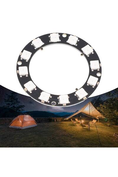 Choice 12LED 5V Individual Addressable RGB LED Neopixel Ring For Arduino WS28...