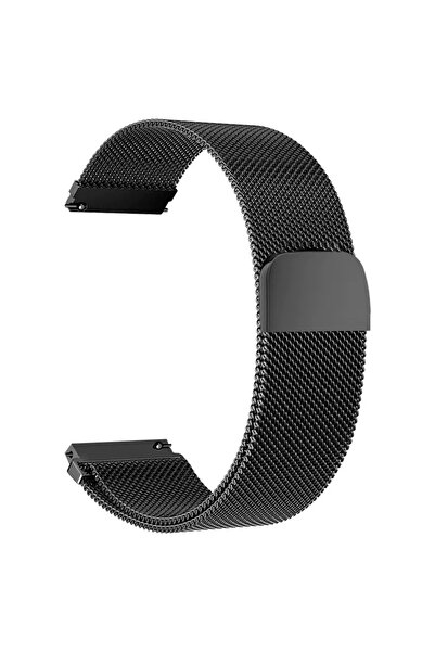 Choice 22mm black Stainless Steel Milanese Strap Return Magnetic Bracelet 18m...