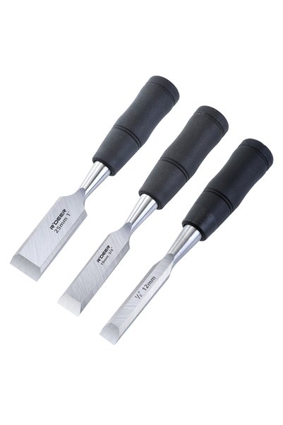 Choice3 Wood Chisel Set Wood Chisel 7.5 Inch Carbon Steel Mn65# Chisel with H...