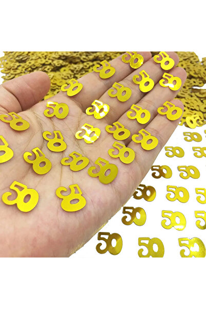 Choice5 50 قطعة من قصاصات الورق الذهبية الرقمية اللامعة برقم 18/21/30/40/50/6...