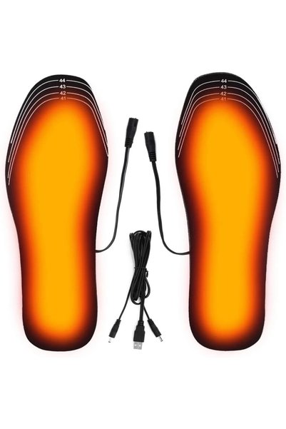 Choice 41-46(1 Pairs) USB Rechargeable Heated Insoles for Winter Customizable...
