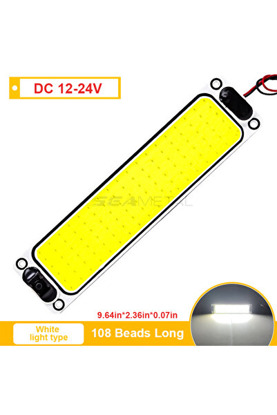 Choice 108SMD BLALION LED 12-24V Car Interior Lighting Reading Strip Light In...