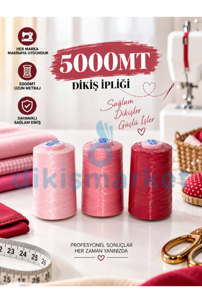 dm dikişmarket dikiş makina kullananlar için 5000mt kopmaz
