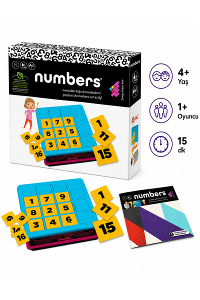 TÜZDER Numbers Math and Sudoku Game 4+ Ages 1 Player