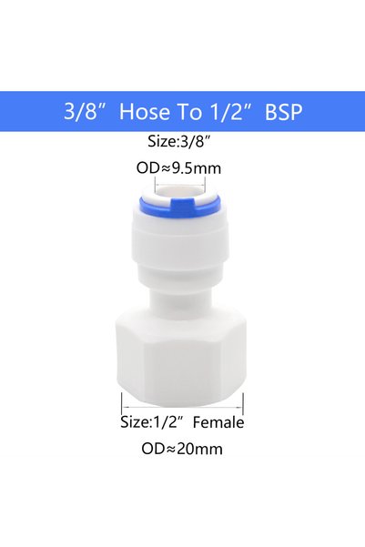 Choice3 1 PC 3l8Tube-1l2Thread YQBS Female Thread RO Aquarium Accessories Qui...