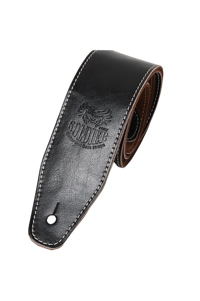 Choice3 Black Adjustable Genuine Leather Guitar Strap For Acoustic Electric G...