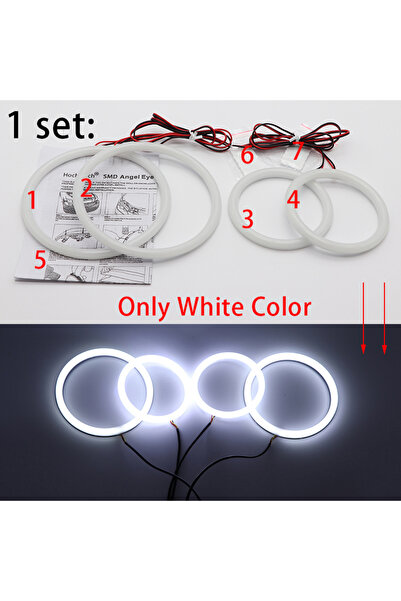 Choice1 طقم إضاءة LED أبيض مزدوج (أبيض وأصفر) من القطن لسيارات فولكس فاجن V