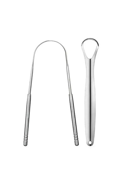 choice2 Sliver-2pcs 1/2/3Pcs Reusable Stainless Steel Useful Tongue Scraper C...