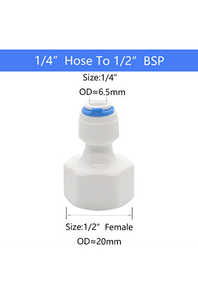 Choice1 1 PC 1l4Tube-1l2Thread YQBS Female Thread RO Aquarium Accessories Qui...