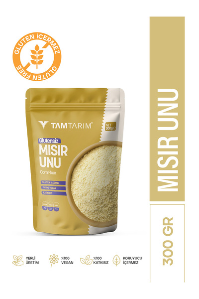Tam Tarım Glutensiz Mısır Unu 300 gr