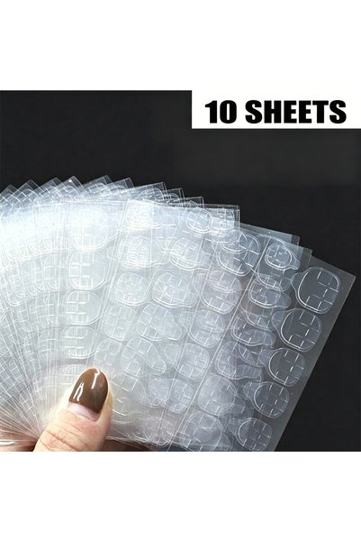 Choice1 240PCS 25Sheet/600PCS Double Sided Glue Nail Sticker Adhesive Tabs Wa...