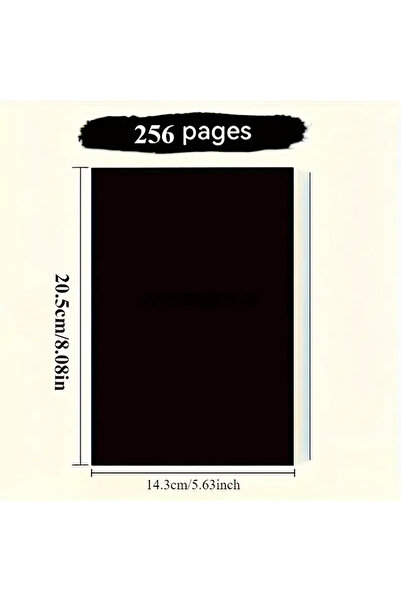 Choice Black A5 Notepad 256 Pages Notebook Blank Sketchbook Notebooks Diary S...