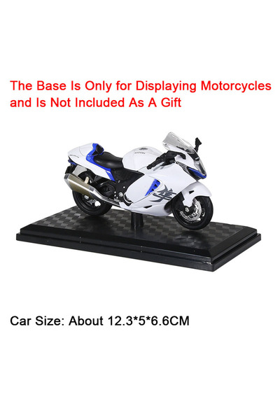 choice2 نموذج دراجة نارية هايابوسا بيضاء بمقياس 1:18، طراز هايابوسا R1 GSX100...