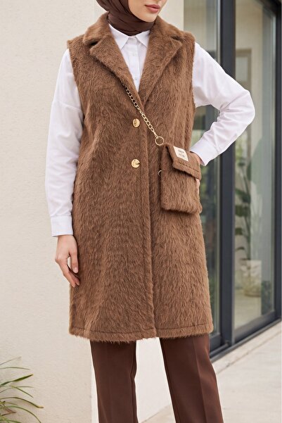 Modamorfo Bag Maxmara Fabric Araboy Vest with Accessories -Brown
