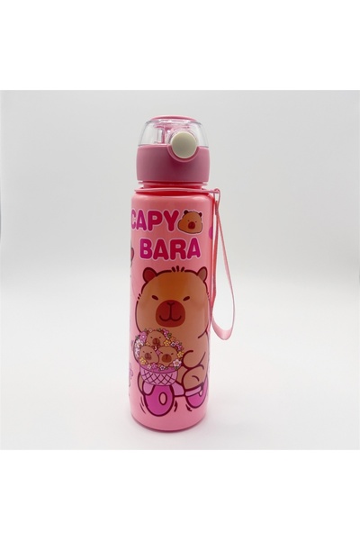 Choice 700ml Pink 700ml Leak-Proof Durable Water Bottle Cute Capybara Water C...