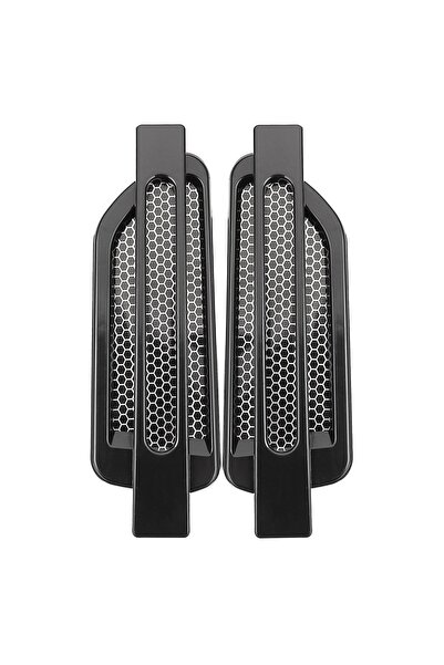 Choice F1-470-Black 1pair Car Side Fender Vent Sticker Air Flow Spoiler Racin...