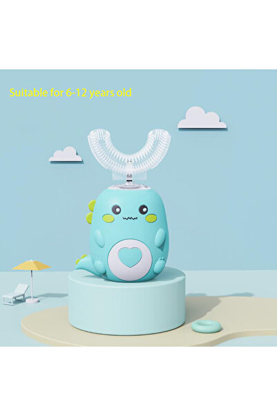 Choice7 6-12 years old green Children U-shaped Electric Toothbrush 360 Degree...