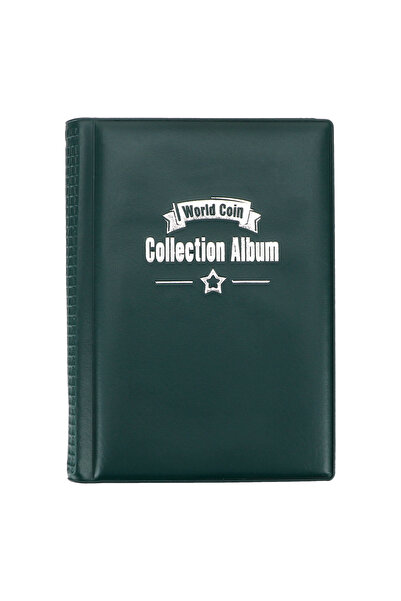Choice1 green NICEYARD 120/60 Pockets Artificial PU Leather Coins Collection ...