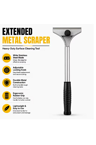 mtx 4-Inch Heavy Duty Scraper – Wall & Floor Scraper Tool with Comfortable Grip