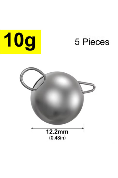 Choice 10g Mrlurion 5pcs 2g 4g 6g 8g 10g 12g 14g 16g Deep Water Round Ball We...
