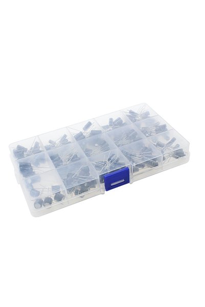 choice2 200 Pcs 15 Value 120/200/500Pcs 16V 25V 50V 0.1uF - 1000uF Aluminum E...