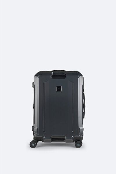 Avva Erkek Antrasit Orta Boy 360° Döner 4 Tekerlekli Dayanıklı Seyahat Bavulu...