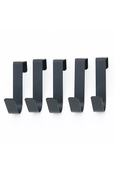 Choice4 5PC Black Multi-Purpose Hooks Kitchen Cabinet Door Back Hook Hanging ...