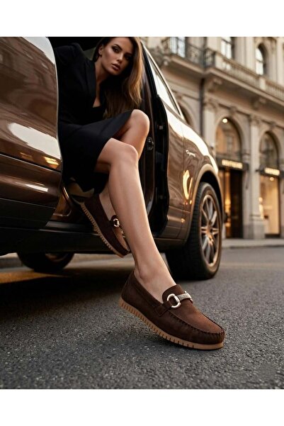 Nesil Shoes Neyna 8062 Brown Suede Casual Γυναικεία Παπούτσια