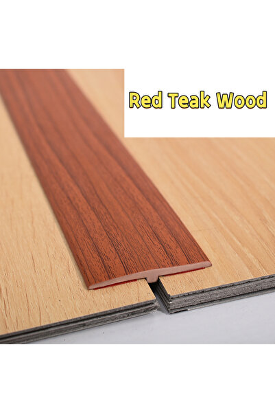 Choice1 1M Red Teak Wood 1pc 1m/39.37inch T-Shaped PVC Flooring Transition St...