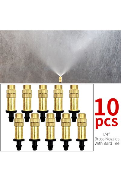 Choice6 B-10PCS 5M-30M Outdoor Misting Cooling System Garden Irrigation Water...