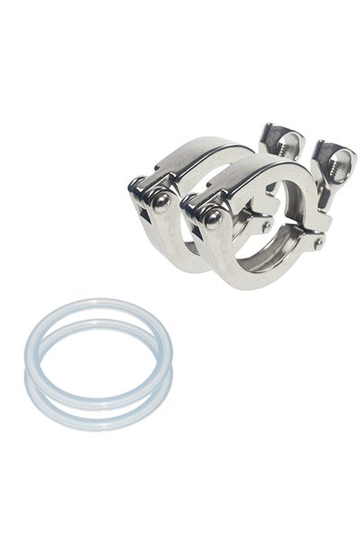 Choice10 K-50.5mm 1.5 inch 2 PCS YQBS 1.5" 2" 3" Sanitary Stainless Steel Tri...