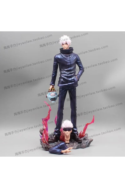 BANDAI تمثال ساتورو غوجو من أنمي جوجوتسو كايسن مع صندوق، شخصية ساتورو غوجو مع...